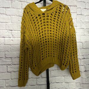 Nature Rose Crochet Sweater